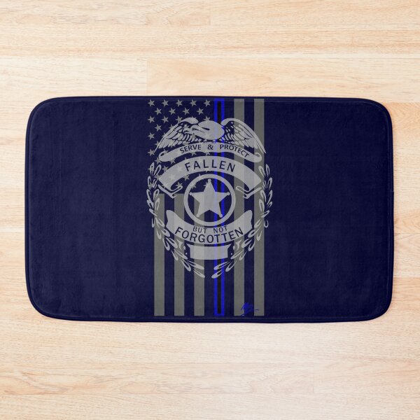 Item preview, FALLEN BUT NOT FORGOTTEN  law enforcement thin blue line american flag designed and sold by MortalDesigns.
