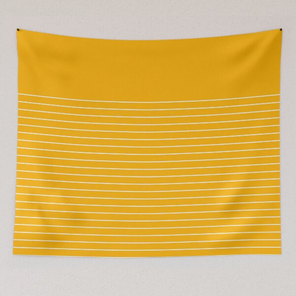 Item preview, White line in yellow designed and sold by Miss Striped.