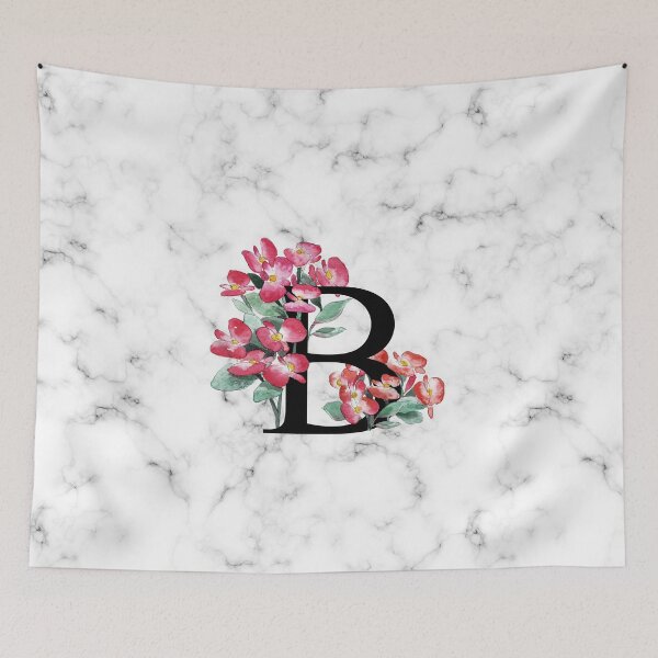 Item preview, Initial Letter 'B' Begonia Flower Monogram Typography designed and sold by anandaung.