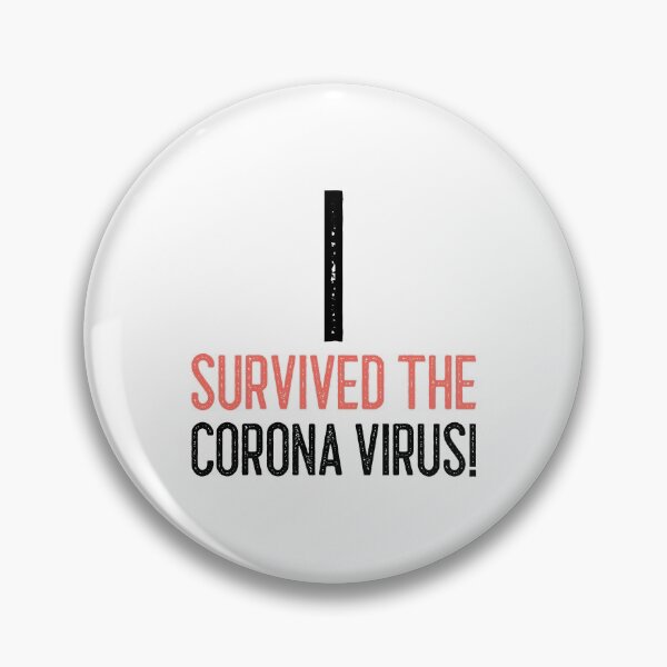 Aperçu de l'œuvre J'ai survécu au virus Corona créée et vendue par greenchimp.