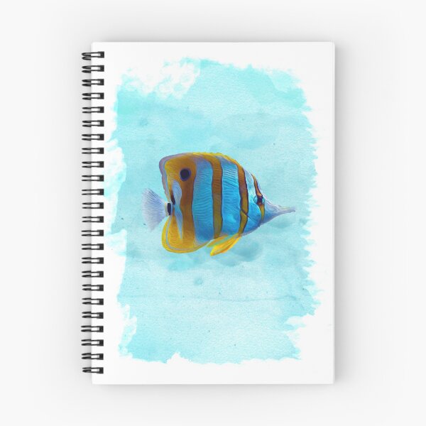 Item preview, Exotic Tropical Blue Fish Drawing designed and sold by Sash-An.