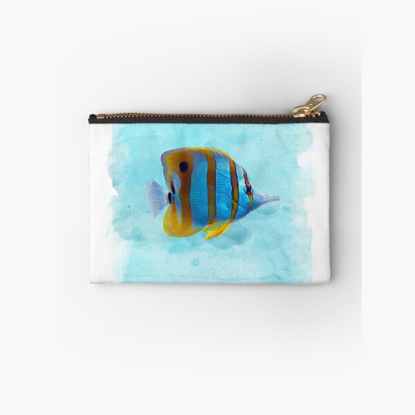 Item preview, Exotic Tropical Blue Fish Drawing designed and sold by Sash-An.