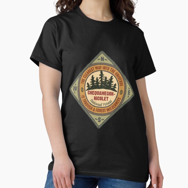 Artikel-Vorschau von Chequamegon-Nicolet National Forest shirt (JJJ), designt und verkauft von ginkgotees.
