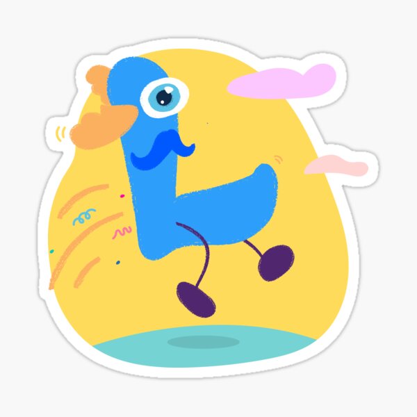 Colourful Letter L Sticker