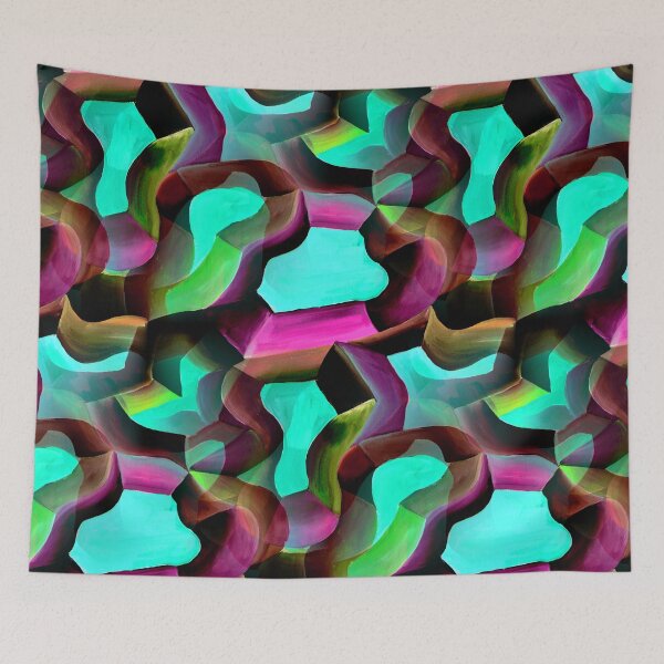Item preview, Contemporary Modern Abstract Artwork in Aqua Minimalism Style  designed and sold by Nisuris.
