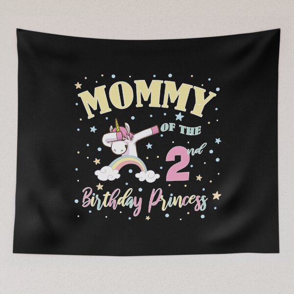 Item preview, Mommy Of The 2nd Birthday Princess - 2 Year Old Unicorn Mom design designed and sold by Grabitees.