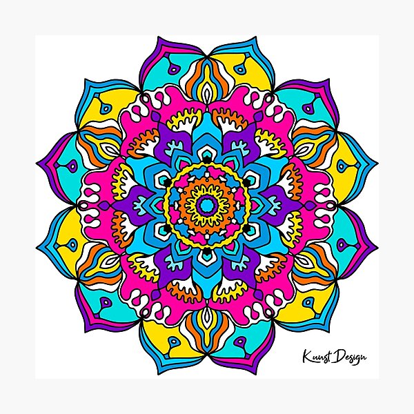 Mandala Good Vibes V1a Photographic Print