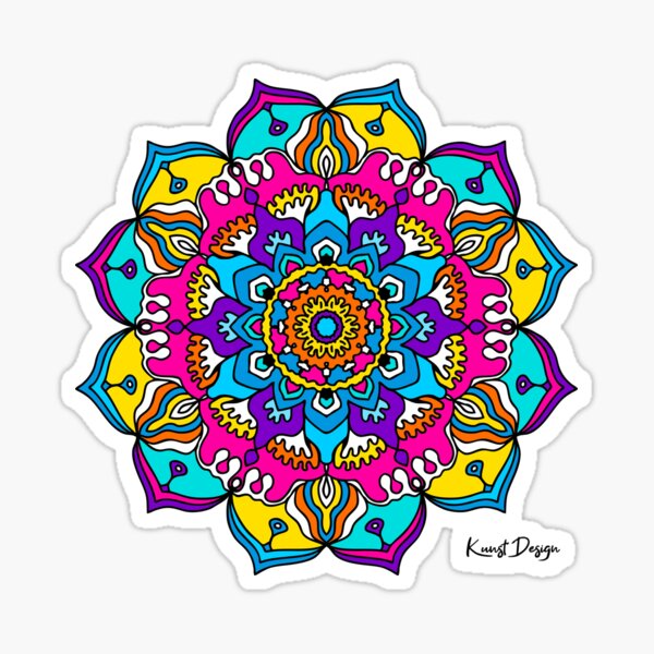 Mandala Good Vibes V1a Sticker