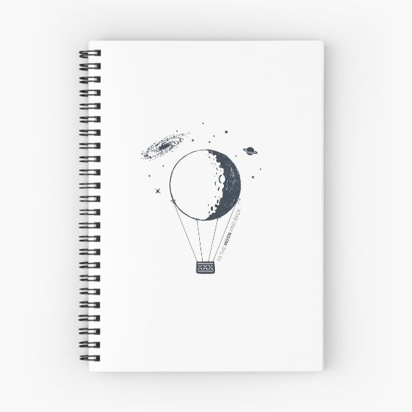 Item preview, Moon, Space, Love. Inspirational Quote.Creative Illustration designed and sold by Sloth Astronaut.