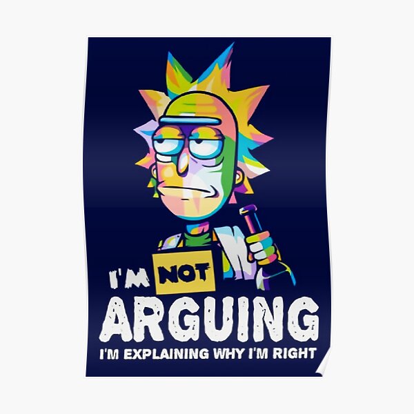 not arguing Poster
