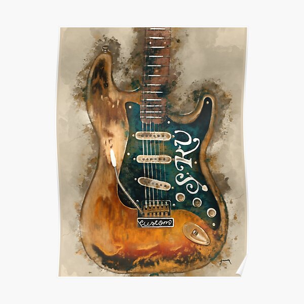 Stevie Ray Vaughan's electric guitar Poster
