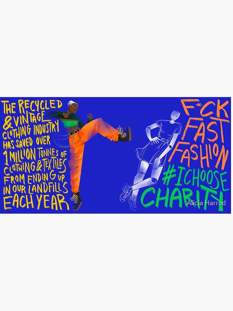 Fuck Fast Fashion Poster 1  Art Print