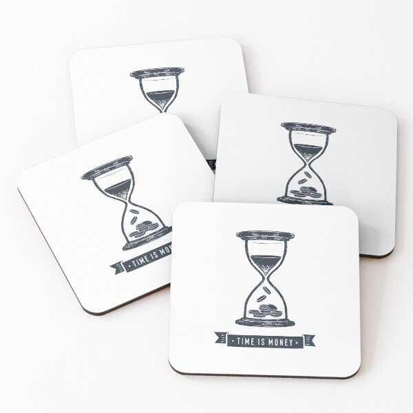 Item preview, Time Is Money. Motivational Quote.Creative Illustration designed and sold by Sloth Astronaut.
