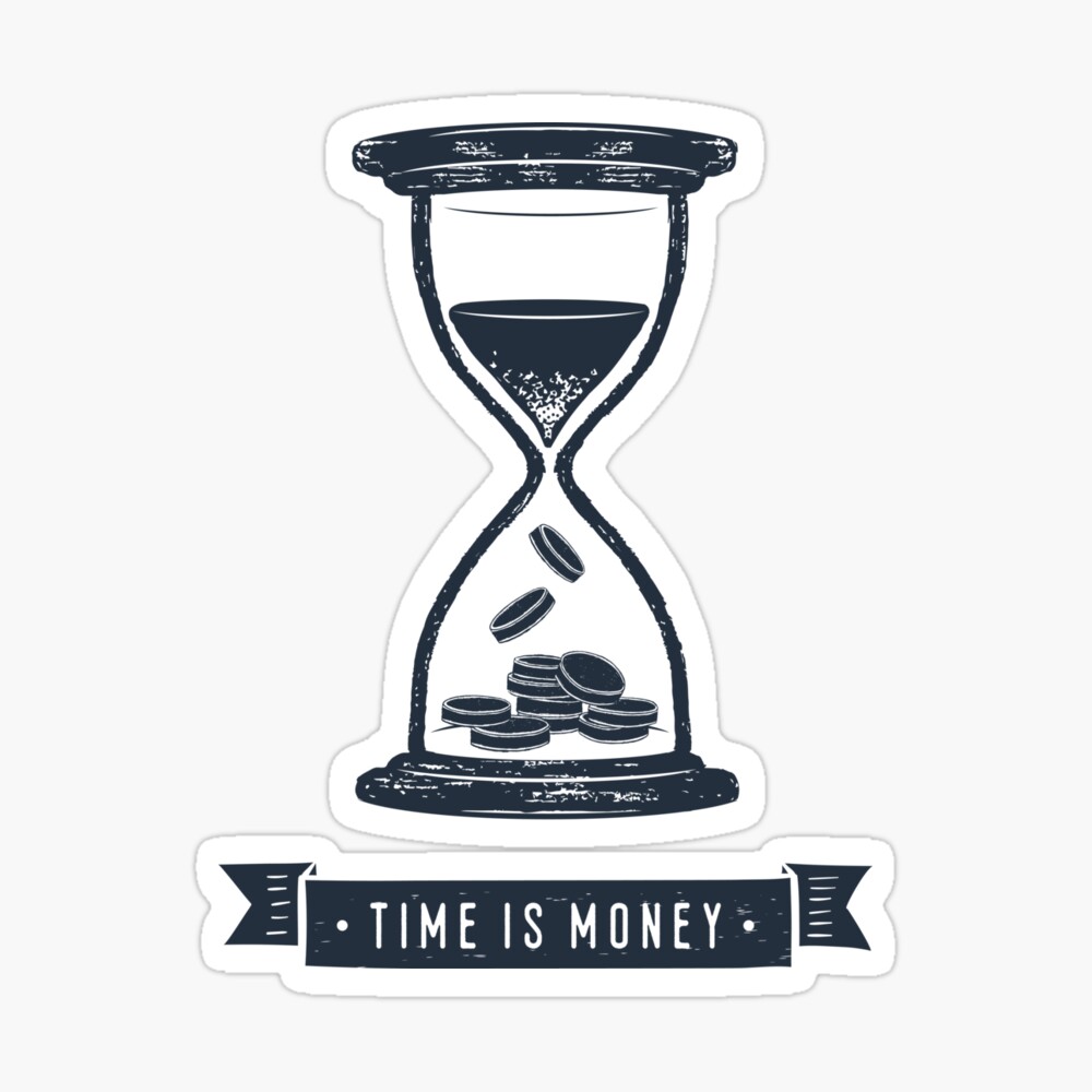 Time Is Money Motivational Quote Creative Illustration Spiral Notebook By Cosmicstore Redbubble