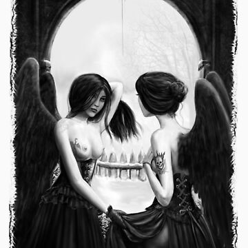 Artwork thumbnail, Skull Optical Illusion tee by dashinvaine