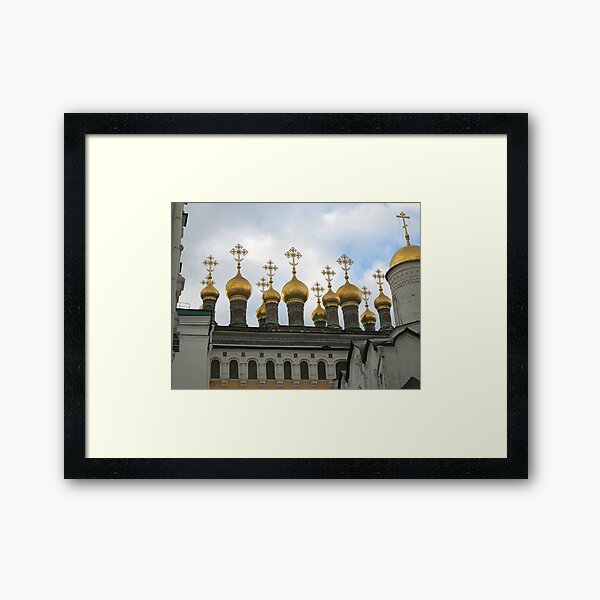 The Verkhospassky Cathedral in the Moscow Kremlin Framed Art Print