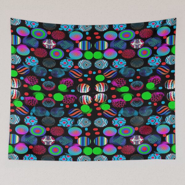 Item preview, CIRCLES GALORE,colorful abstraction, psychedelic Arte Abstracto, abstract art design designed and sold by Adri Barnard.