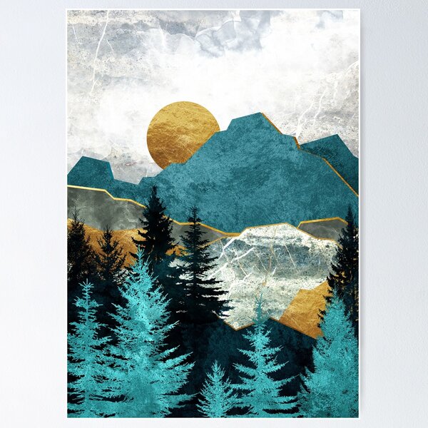 Item preview, Metallic Mountains  designed and sold by millamix.