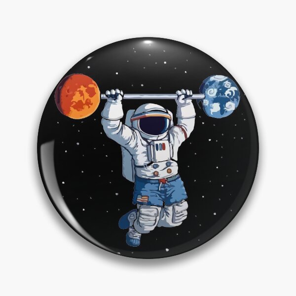 Item preview, astronaut exercising designed and sold by Pride Art.