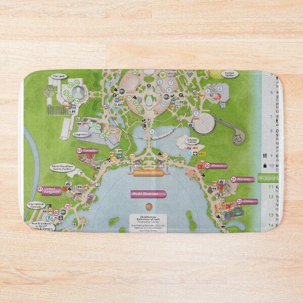 Item preview, Epcot Center Map	 designed and sold by Rainbows Galore.