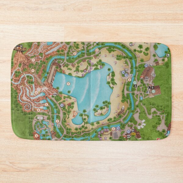 Item preview, Typhoon Lagoon Map	 designed and sold by Rainbows Galore.