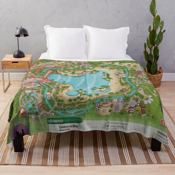 Item preview, Typhoon Lagoon Map	 designed and sold by Rainbows Galore.