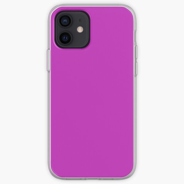 From The Crayon Box Hot Magenta Bright Neon Pink Purple Solid Color Accent Iphone Case Cover By Simplysolid Redbubble