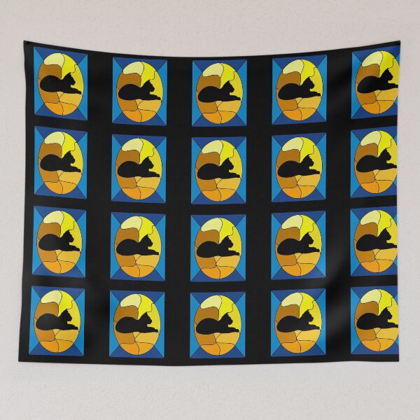 Item preview, Funny Vintage black cat silhouette designed and sold by GR-ART.