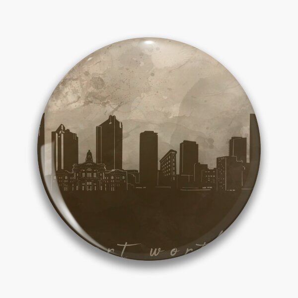 Item preview, fort worth skyline designed and sold by BekimART2.
