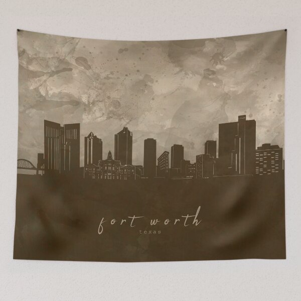 Item preview, fort worth skyline designed and sold by BekimART2.