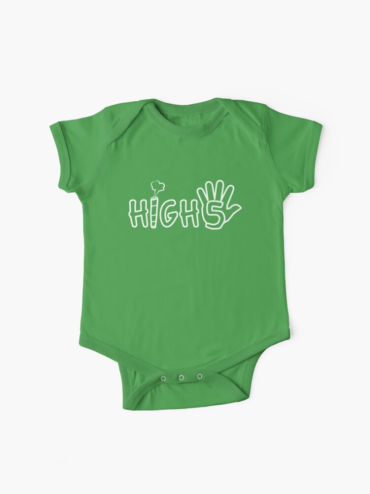 High 5 Hi 5 4 Weed Baby One Piece By Merchhouse Redbubble