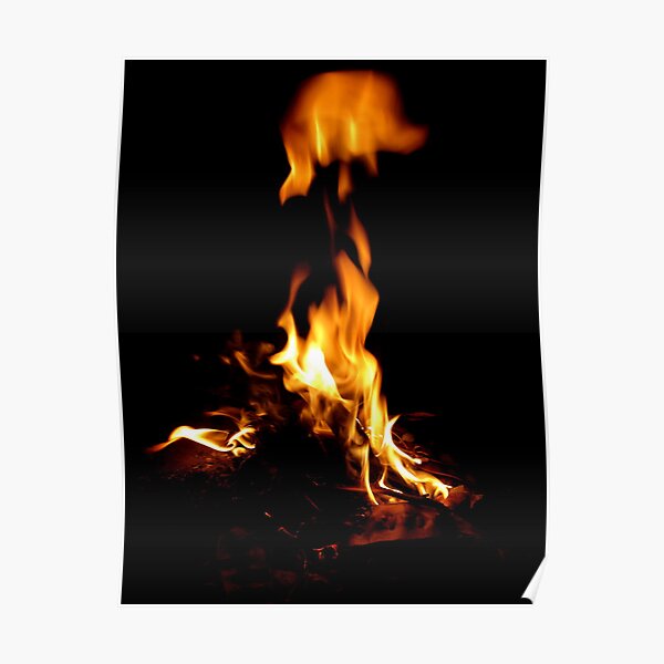 Fire Soul Posters Redbubble - campfire hurts roblox