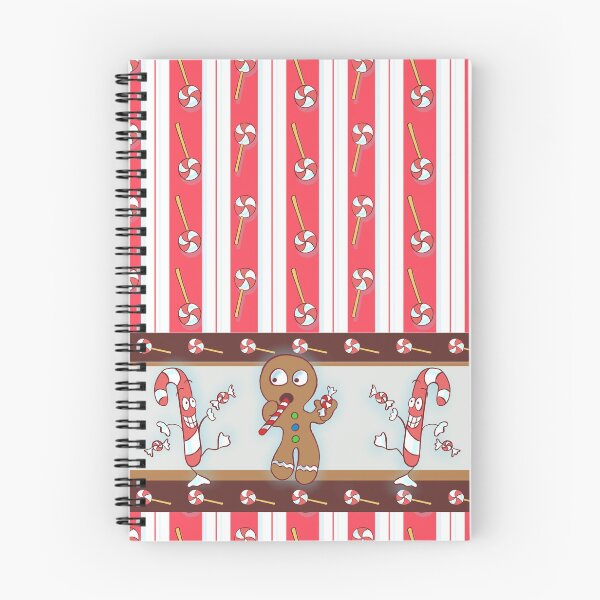 Aperçu de l'œuvre Gingerbread vs Candy Cane Novelty Holiday Print créée et vendue par ArgyleImp.