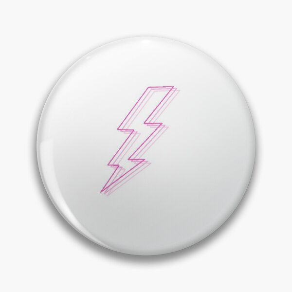 Item preview, Hot Pink Lightning Sticker designed and sold by laurencude.
