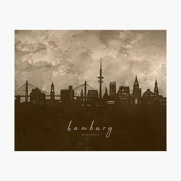 Item preview, hamburg skyline designed and sold by BekimART2.