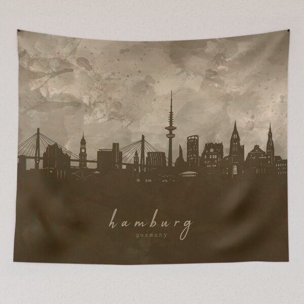 Item preview, hamburg skyline designed and sold by BekimART2.
