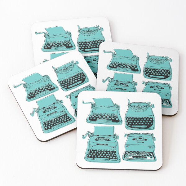 Item preview, TURQUOISE TYPEWRITERS designed and sold by Kristin Juchs.