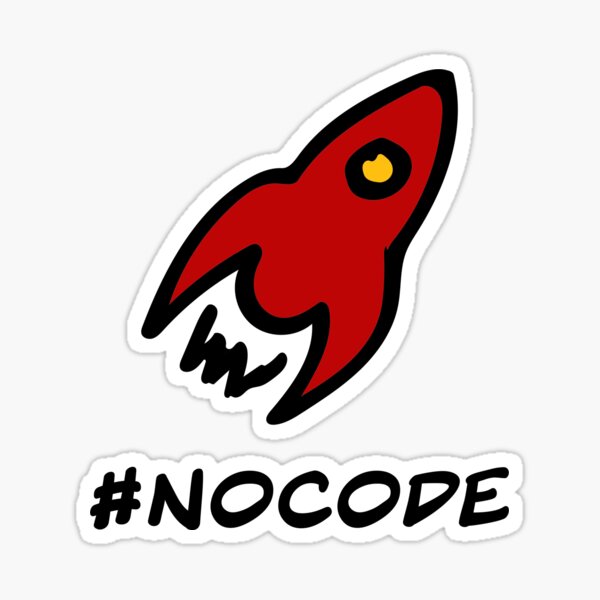 Hashtag Nocode Sticker
