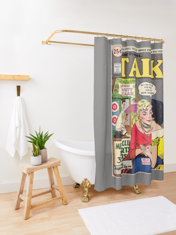"Talk Hozier Retro Comic" Shower Curtain for Sale by marthaaaa13