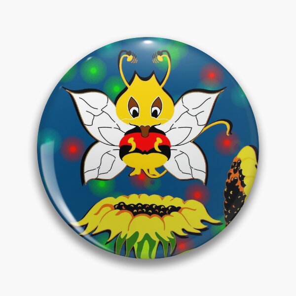 Item preview, Buzzer the Bee Sunflower Yellow designed and sold by Czerra.