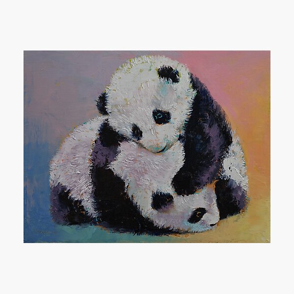 Baby Panda Rumble Photographic Print