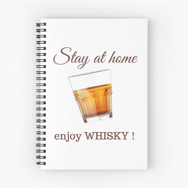 Item preview, Stay at home with whiskey gift idea for women and men whiskey t-shirts designed and sold by Whiskylover.