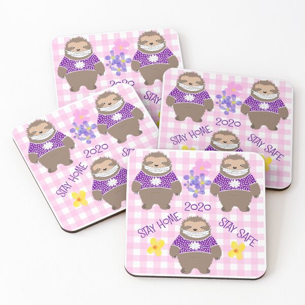 Item preview, Cute Sloth In Face Mask Stay Safe Stay Home 2020 Graphic designed and sold by Artification.
