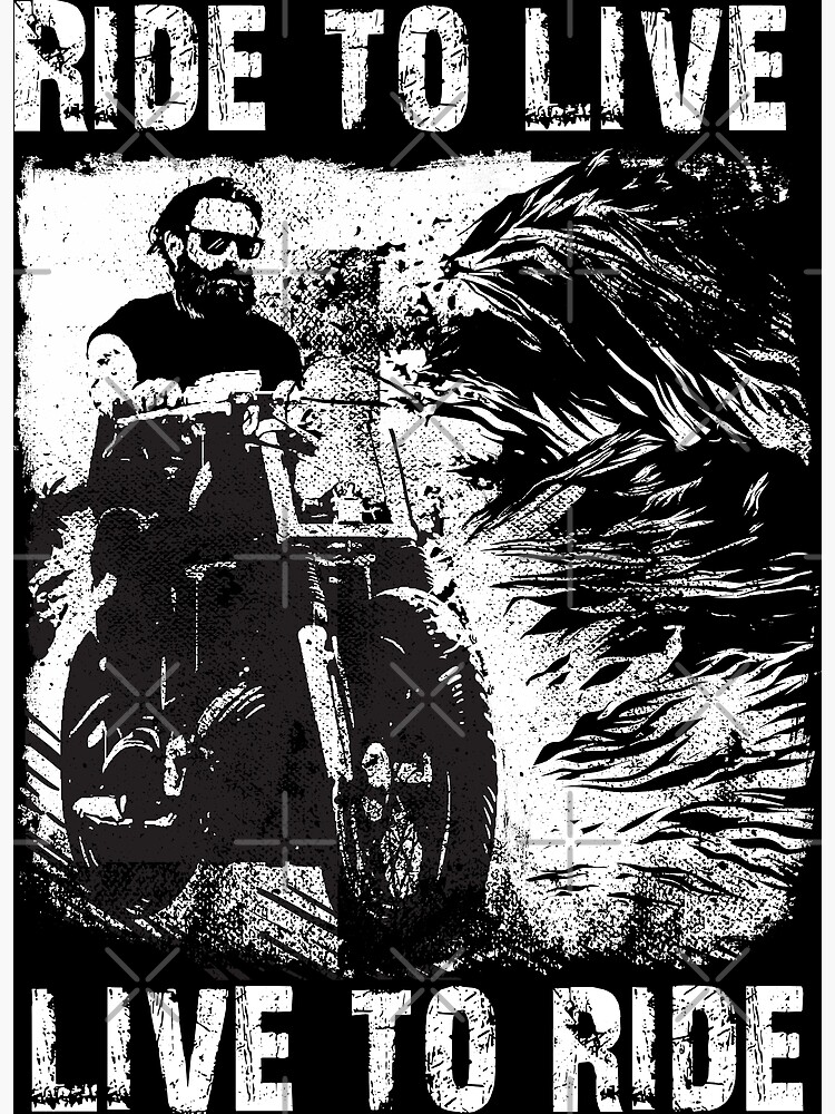 Leben für Motorrad fahren Biker Freiheit | Poster