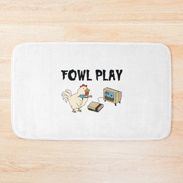 Item preview, Funny Clever Fowl Play Chicken Pun design designed and sold by jakehughes2015.