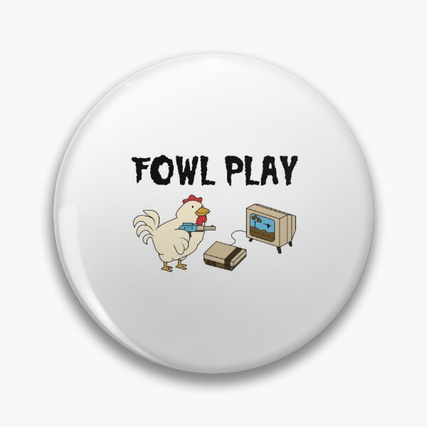 Item preview, Funny Clever Fowl Play Chicken Pun design designed and sold by jakehughes2015.