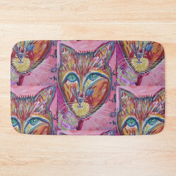 Item preview, cat pink cat #chatlut cat lut #thereselyssia #artistsupportpledge designed and sold by ThereseLyssia.