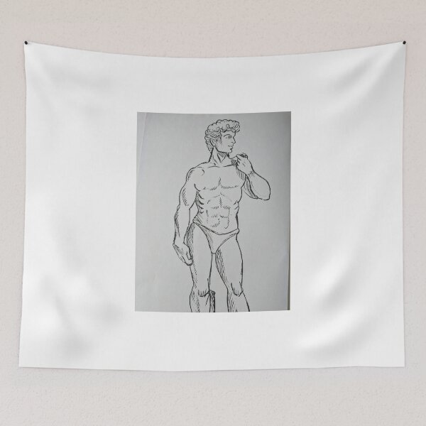 Item preview, David Statue Pencil Drawing designed and sold by Mike Valentine.