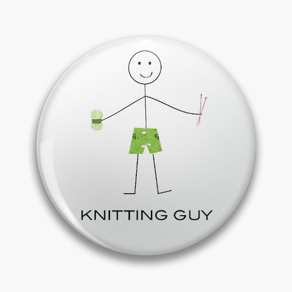 Item preview, Funny Mens Knitting Guy designed and sold by whyitsme.