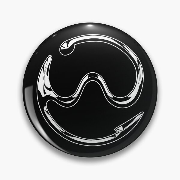 Artikelvorschau, Gaga Chromatica Logo (Weiß Chrom auf Schwarz) entworfen und verkauft von Fox Newton.